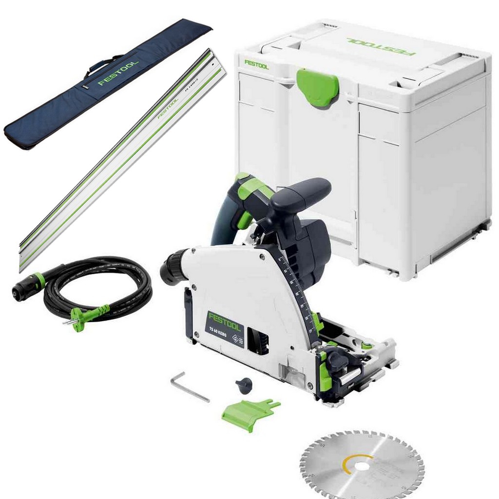 Festool Tauchsäge Säge TS 60 KEBQ-Plus Führungsschienen FS1400/2 Tasche FS-Bag Festool Tauchsäge Säge TS 60 KEBQ-Plus Führungsschienen FS1400/2 Tasche FS-Bag