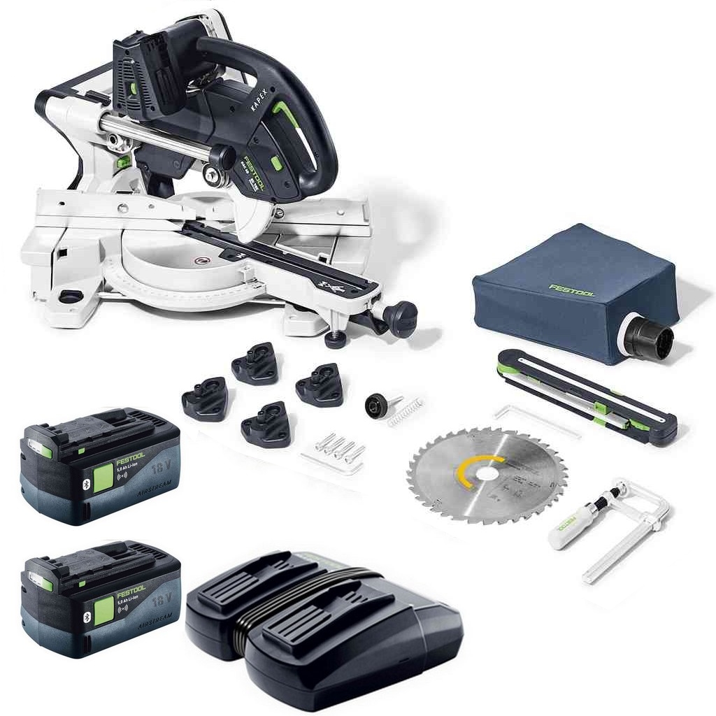 Festool Akku Kappsäge Zugsäge KAPEX KSC 60 EB-Basic 577775 + 2 Akku + Ladegerät Festool Akku Kappsäge Zugsäge KAPEX KSC 60 EB-Basic 577775 + 2 Akku + Ladegerät