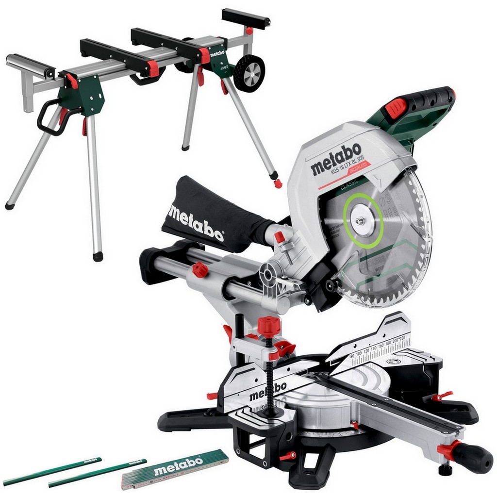 Metabo Akku Kappsäge KGS 18 LTX BL 305 + Untergestell KSU 251 Metabo Akku Kappsäge KGS 18 LTX BL 305 + Untergestell KSU 251