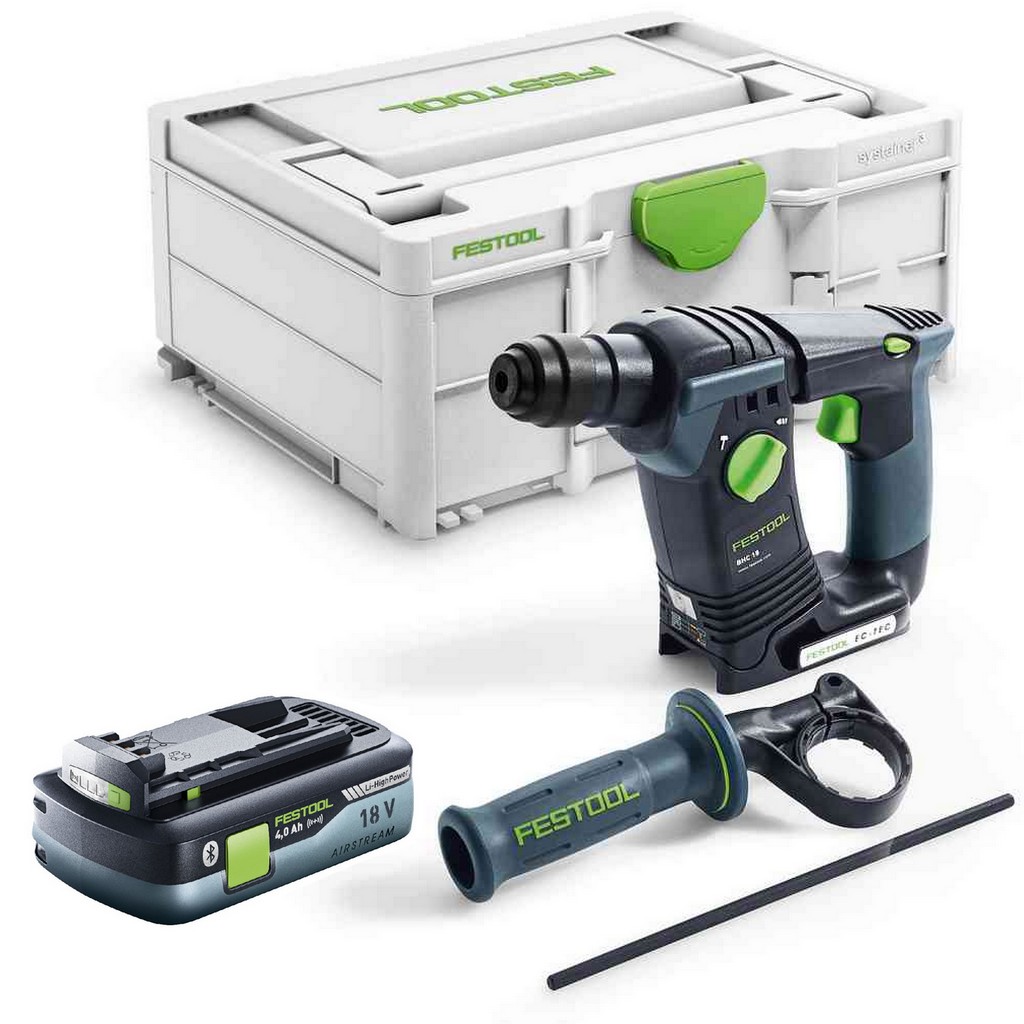 Festool Akku Bohrhammer BHC 18-Basic + HighPower Akku BP18 Li 4,0 HPC-ASI 577057 Festool Akku Bohrhammer BHC 18-Basic + HighPower Akku BP18 Li 4,0 HPC-ASI 577057