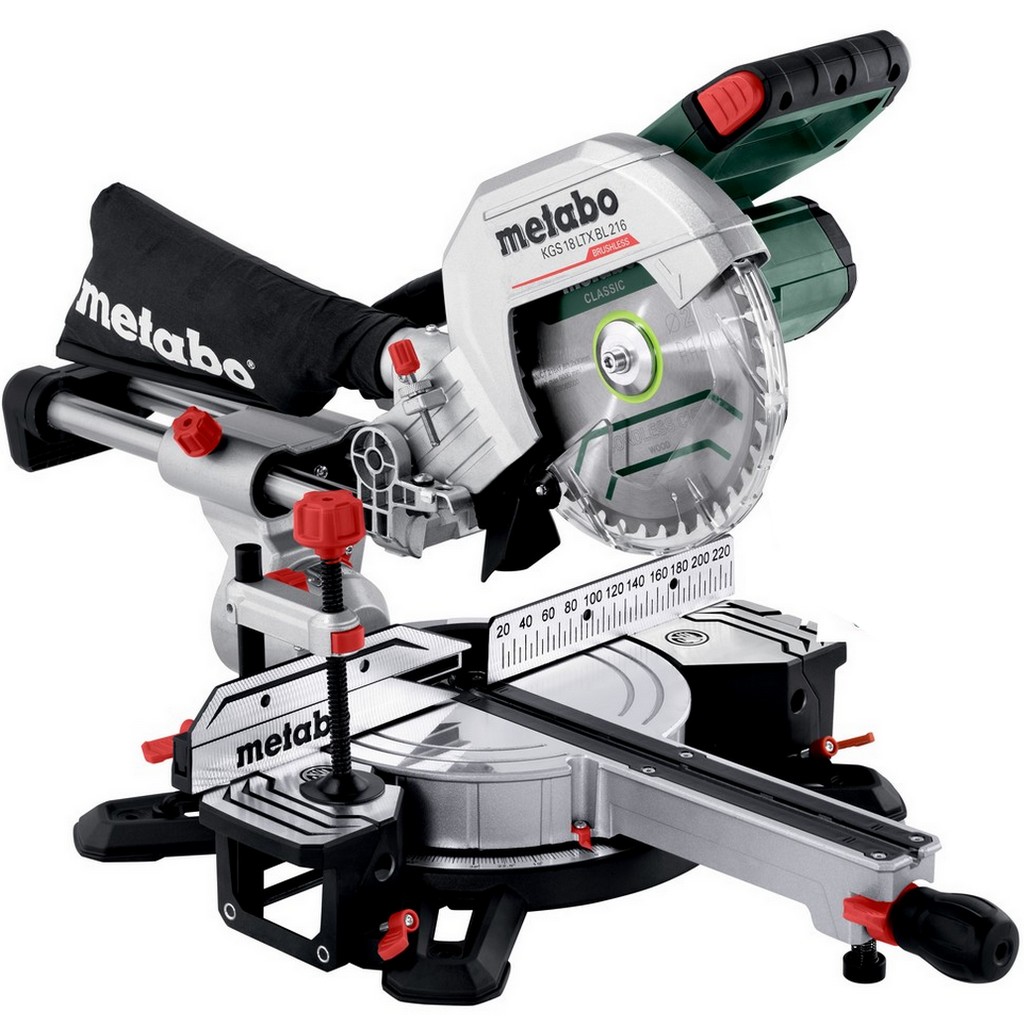Metabo Akku Kappsäge Säge Ladegerät KGS 18LTX BL 216 + Untergestell KSU 251 Set Metabo Akku Kappsäge Säge Ladegerät KGS 18LTX BL 216 + Untergestell KSU 251 Set