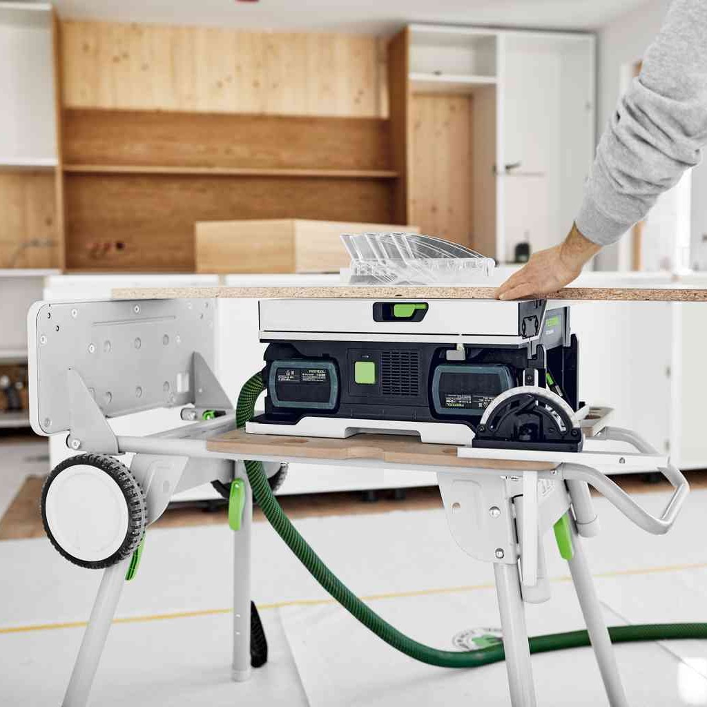 Festool Akku Tischkreissäge CSC SYS50 EBI-Basic + Untergestell + 2xAkku Säge Set Festool Akku Tischkreissäge CSC SYS50 EBI-Basic + Untergestell + 2xAkku Säge Set