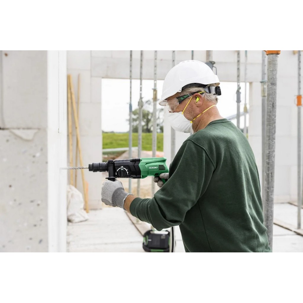 HiKOKI Bohrhammer Meißelhammer DH24PMHW1Z + Metabo Bohrer Meißel Set 10-teilig HiKOKI Bohrhammer Meißelhammer DH24PMHW1Z + Metabo Bohrer Meißel Set 10-teilig
