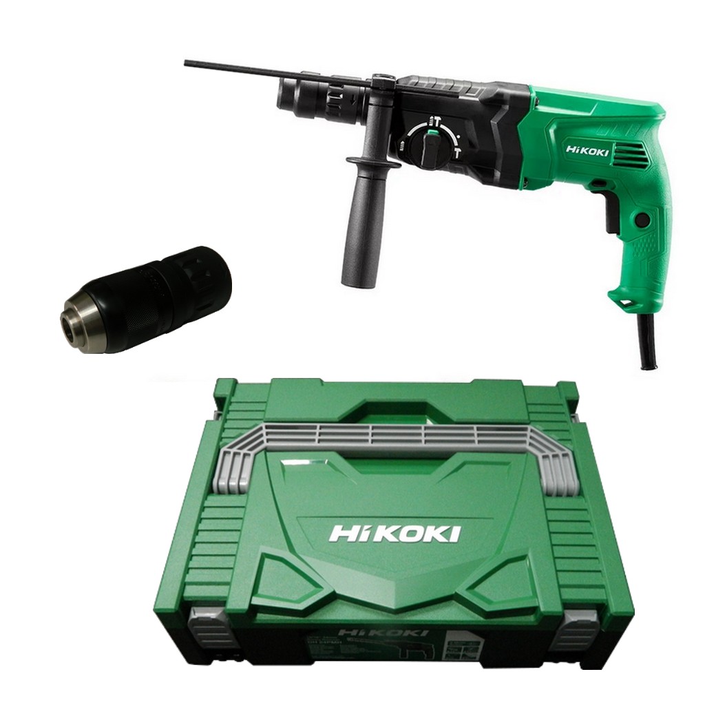 HiKOKI Bohrhammer Meißelhammer DH24PMHW1Z + Metabo Bohrer Meißel Set 10-teilig HiKOKI Bohrhammer Meißelhammer DH24PMHW1Z + Metabo Bohrer Meißel Set 10-teilig