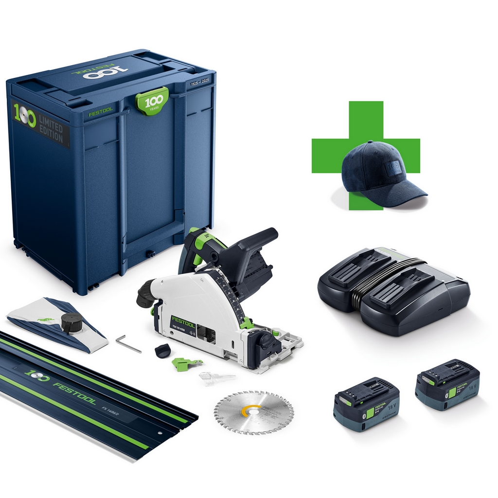 Festool Akku Tauchsäge TSC 55 KEBI-Plus/XL-FS 100Y Führungsschiene Cap Ltd. Edt. Festool Akku Tauchsäge TSC 55 KEBI-Plus/XL-FS 100Y Führungsschiene Cap Ltd. Edt.