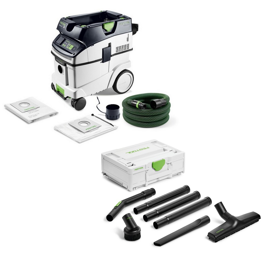 Festool Absaugmobil CLEANTEC CTM 36 EI AC + Reinigungsset RS-ST D 27/36-Plus Festool Absaugmobil CLEANTEC CTM 36 EI AC + Reinigungsset RS-ST D 27/36-Plus