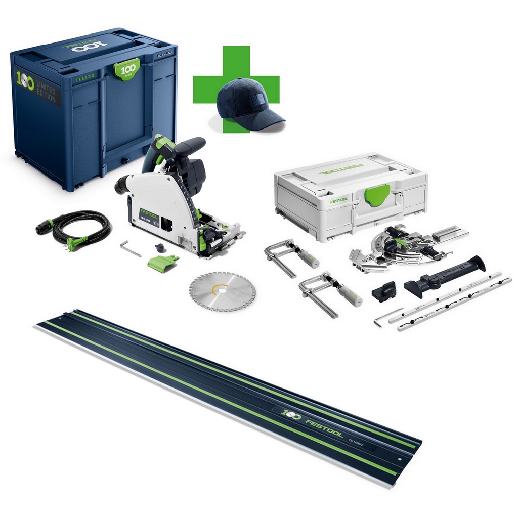 Festool Tauchsäge TS 60 KEBQ-Plus-FS 100Y + Führungsschiene 1400 mm + FS/2-Set Festool Tauchsäge TS 60 KEBQ-Plus-FS 100Y + Führungsschiene 1400 mm + FS/2-Set