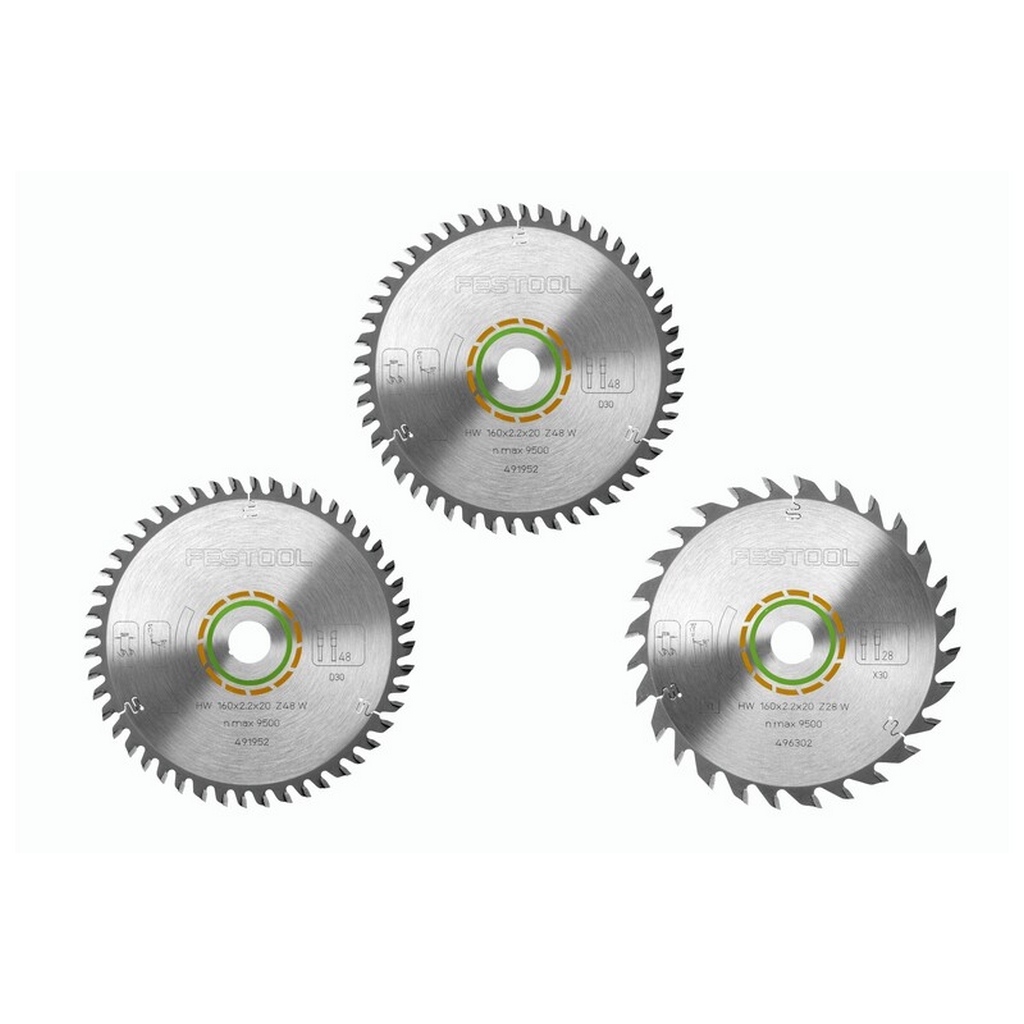 Festool Kreissägeblatt Set KSB-SORT/3 W 160x2,2 für TS55 TSC55 ATF55 AP55 578565 Festool Kreissägeblatt Set KSB-SORT/3 W 160x2,2 für TS55 TSC55 ATF55 AP55 578565