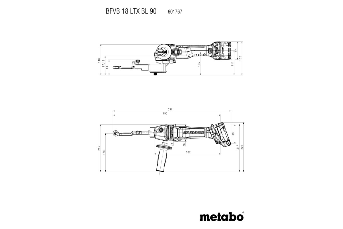 METABO Akku-Bandfeile BFVB 18 LTX BL 90 601767840 metaBOX 145 L METABO Akku-Bandfeile BFVB 18 LTX BL 90 601767840 metaBOX 145 L