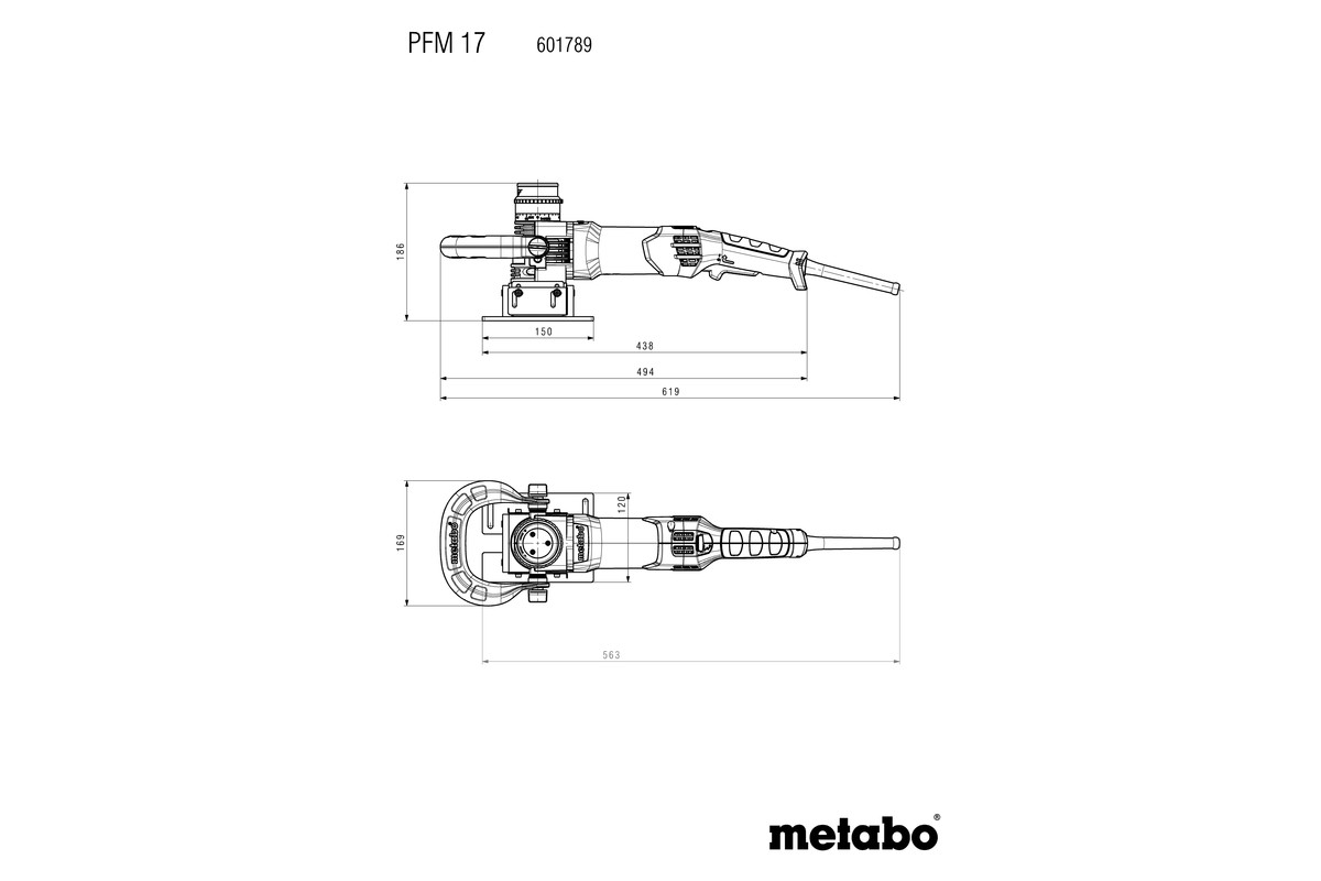 METABO Metall-Planfräse PFM 17 601789500 metaBOX 280 L METABO Metall-Planfräse PFM 17 601789500 metaBOX 280 L