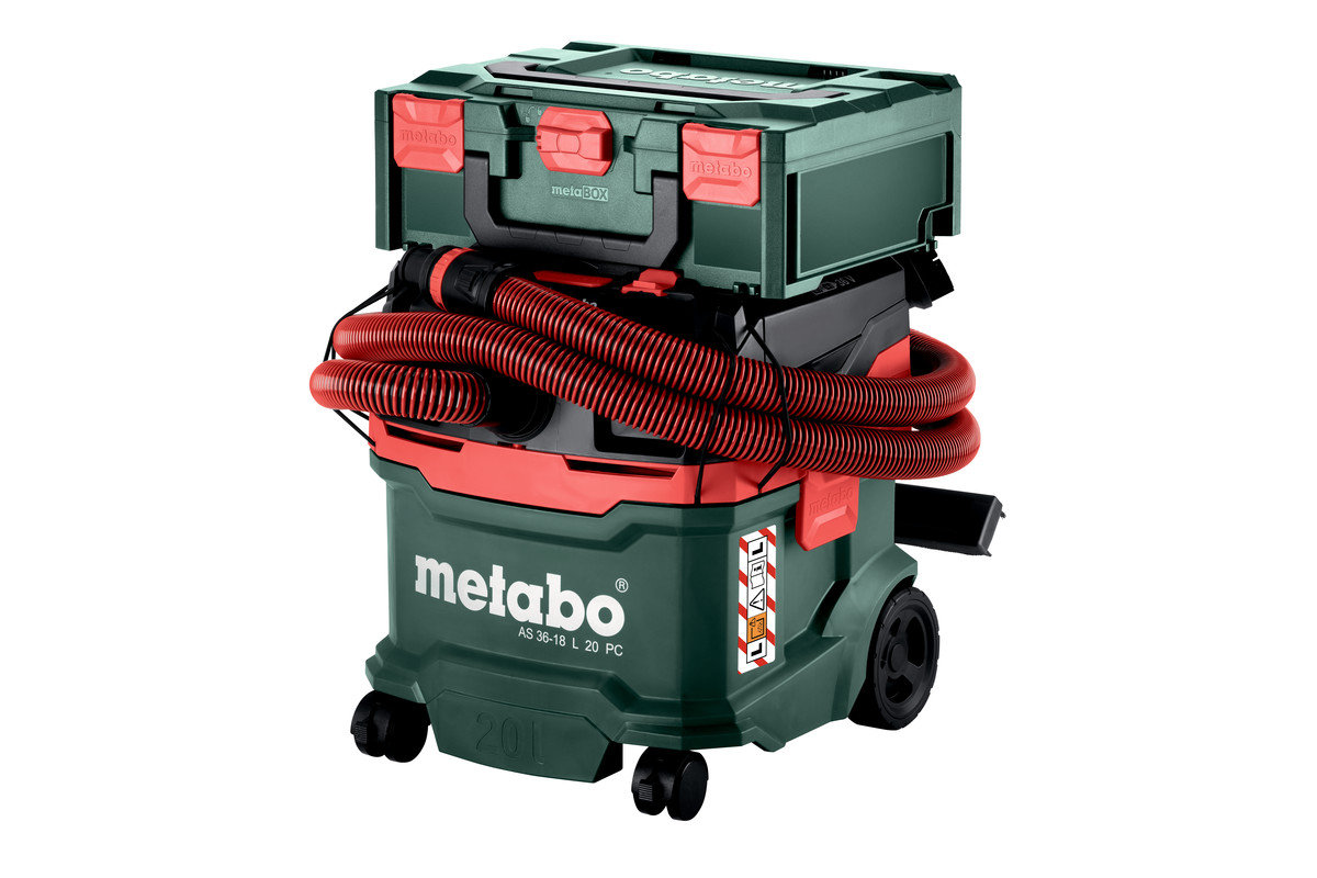 METABO Akku-Sauger AS 36-18 L 20 PC 602071850 METABO Akku-Sauger AS 36-18 L 20 PC 602071850