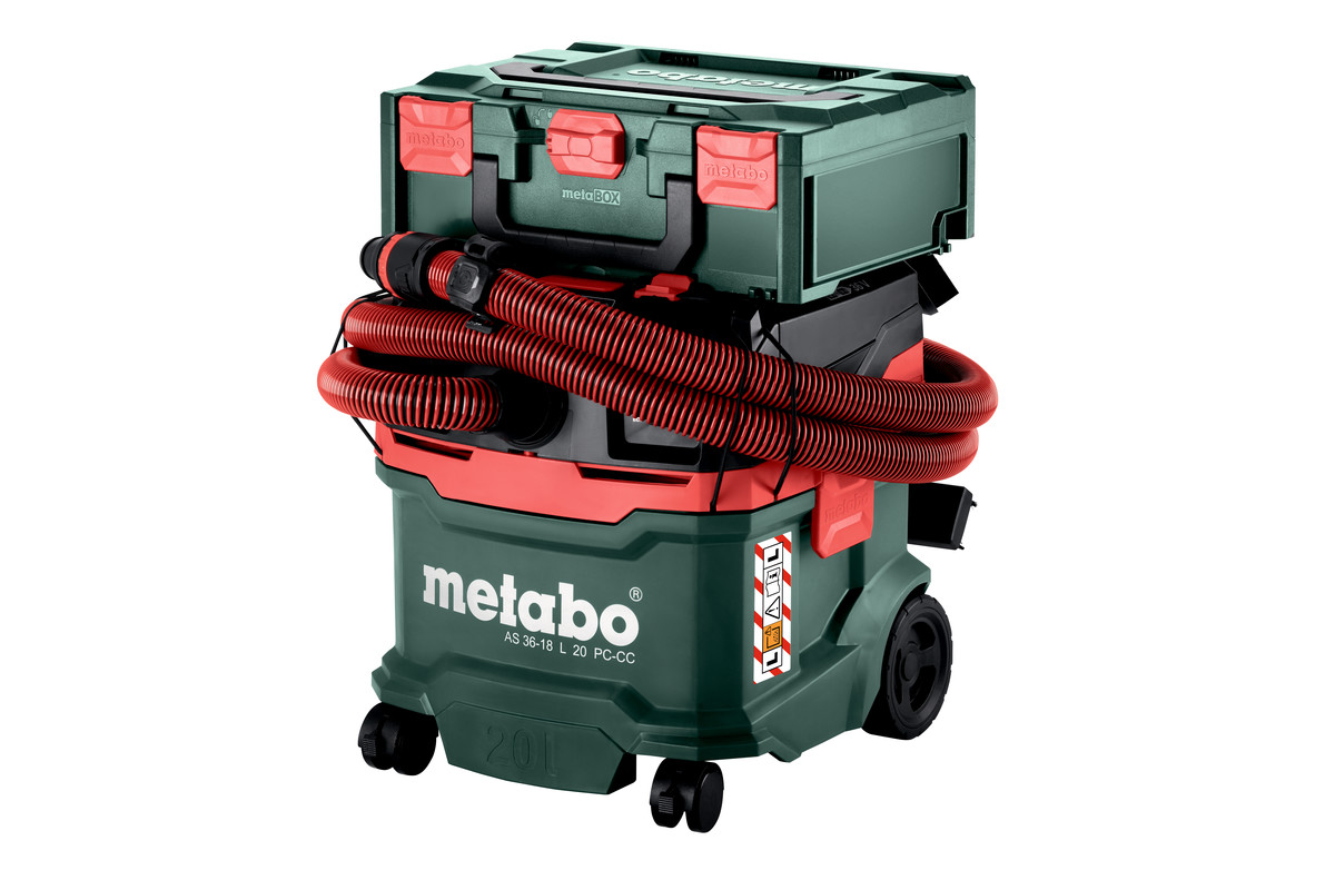 METABO Akku-Sauger AS 36-18 L 20 PC-CC 602072850 METABO Akku-Sauger AS 36-18 L 20 PC-CC 602072850
