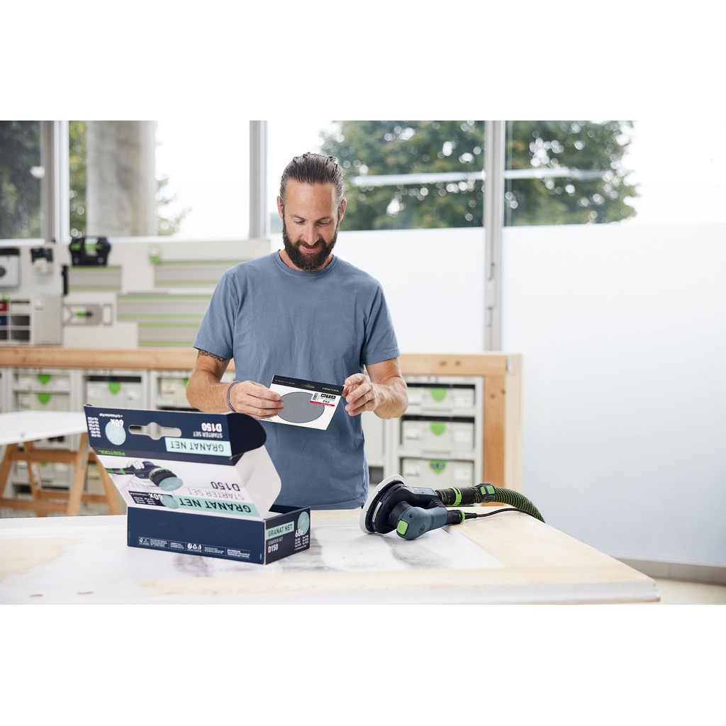 Festool Netzschleifmittel Granat Net D150 GR NET-Set Starter Set P60-P320 578667 Festool Netzschleifmittel Granat Net D150 GR NET-Set Starter Set P60-P320 578667