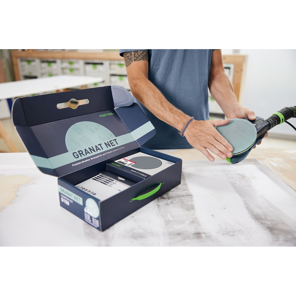 Festool Netzschleifmittel Granat Net D150 GR NET-Set Starter Set P60-P320 578667 Festool Netzschleifmittel Granat Net D150 GR NET-Set Starter Set P60-P320 578667