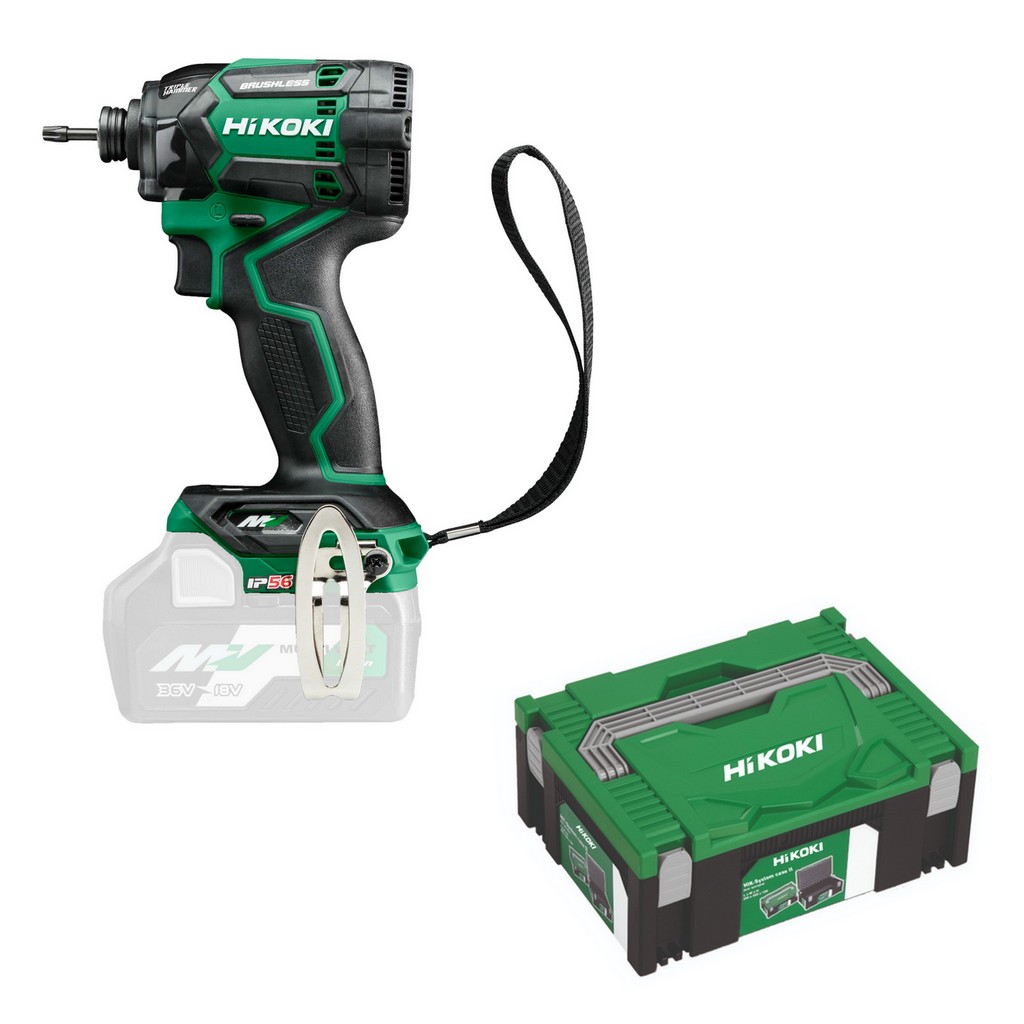 HiKoKi 36V Akku Schlagschrauber WH36DCW2Z IP56 215 Nm Triple Hammer Systemkoffer HiKoKi 36V Akku Schlagschrauber WH36DCW2Z IP56 215 Nm Triple Hammer Systemkoffer