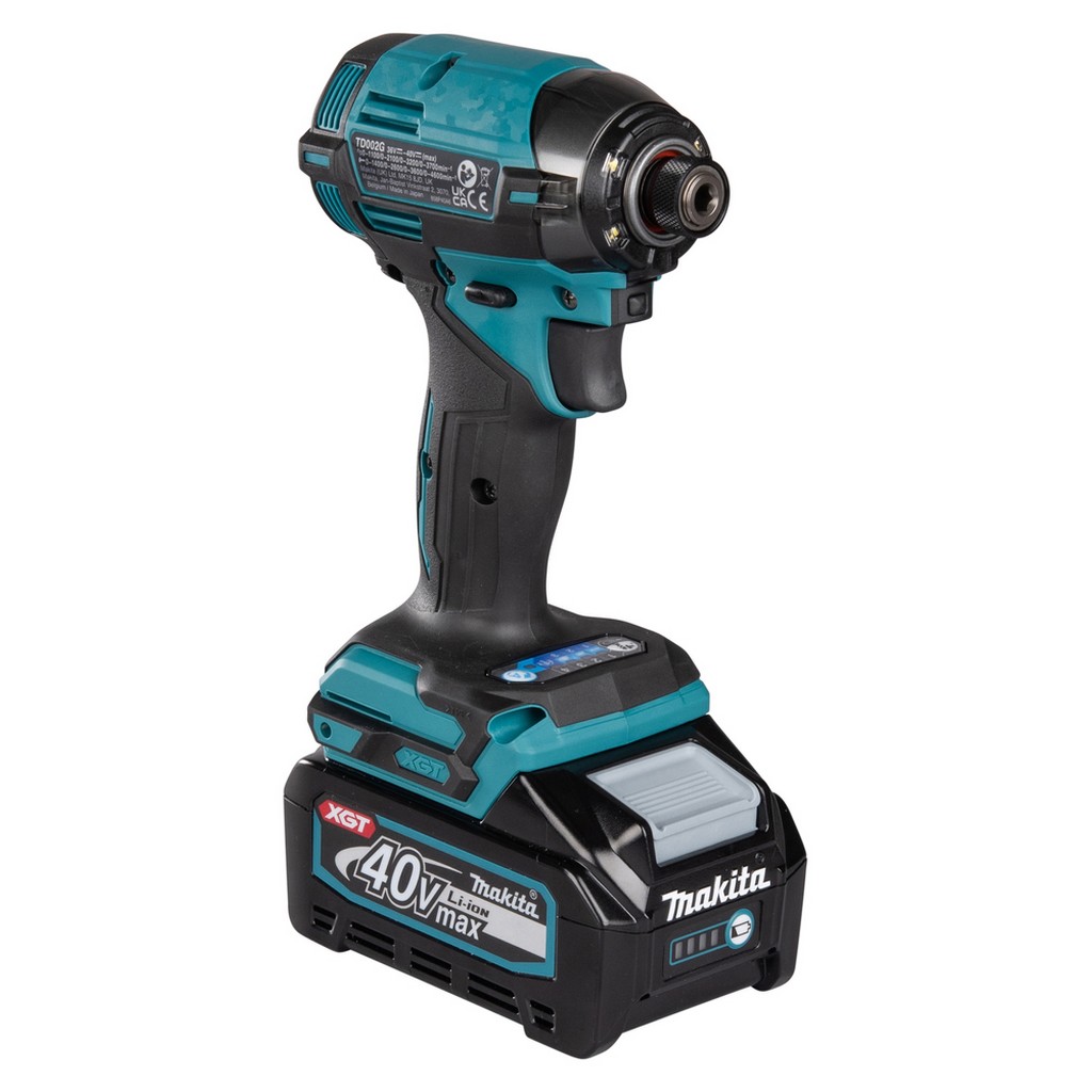 Makita Akku-Schlagschrauber XGT Solo 40 V 1/4 Zoll Innensechskant LED TD002GZ01 Makita Akku-Schlagschrauber XGT Solo 40 V 1/4 Zoll Innensechskant LED TD002GZ01