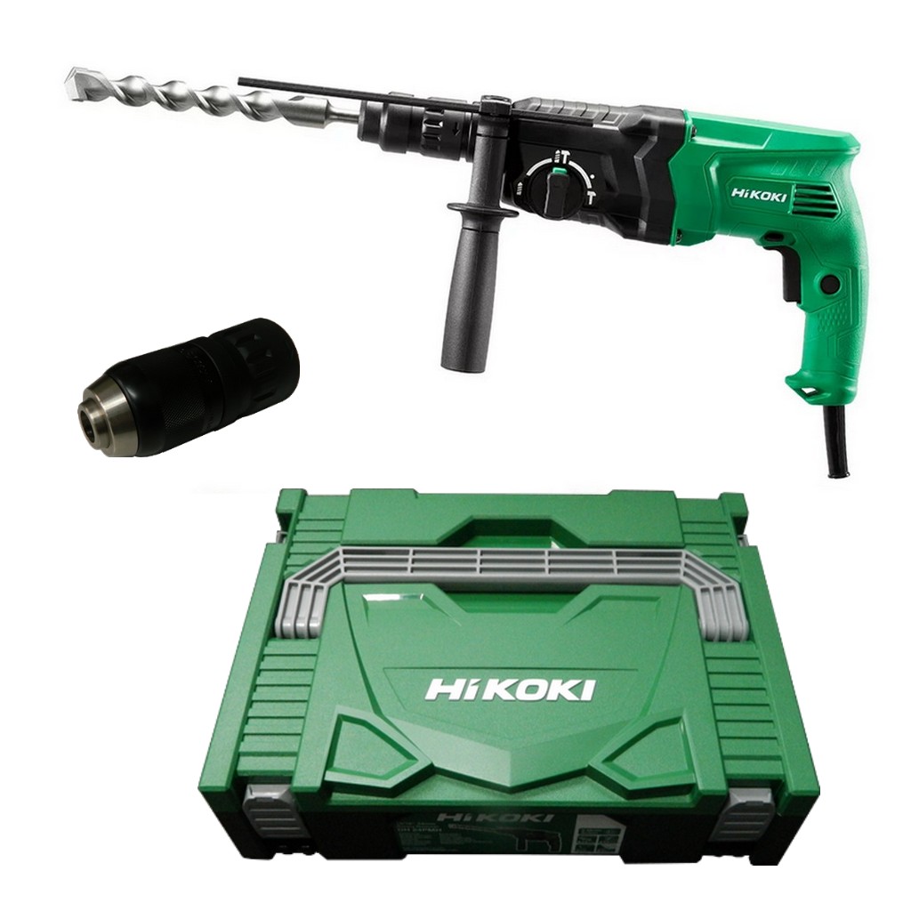 HiKoKi Bohrhammer Meißelhammer Nr. DH24PMHW1Z + Metabo Bohrerset 631690000 HiKoKi Bohrhammer Meißelhammer Nr. DH24PMHW1Z + Metabo Bohrerset 631690000