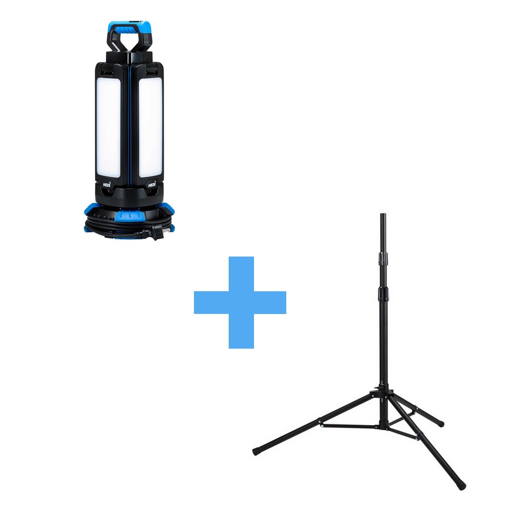 HEDI Arbeitsleuchte LED-Sun 200W 24000 Lumen AL200LED + Stativ für LED-Sun 9114 HEDI Arbeitsleuchte LED-Sun 200W 24000 Lumen AL200LED + Stativ für LED-Sun 9114