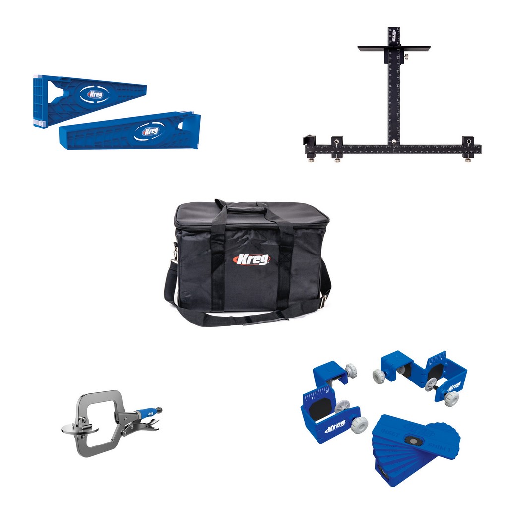 Kreg Schubladen-Montageset Medium Zwinge + Tasche + Schablone + Montagehilfe Kreg Schubladen-Montageset Medium Zwinge + Tasche + Schablone + Montagehilfe