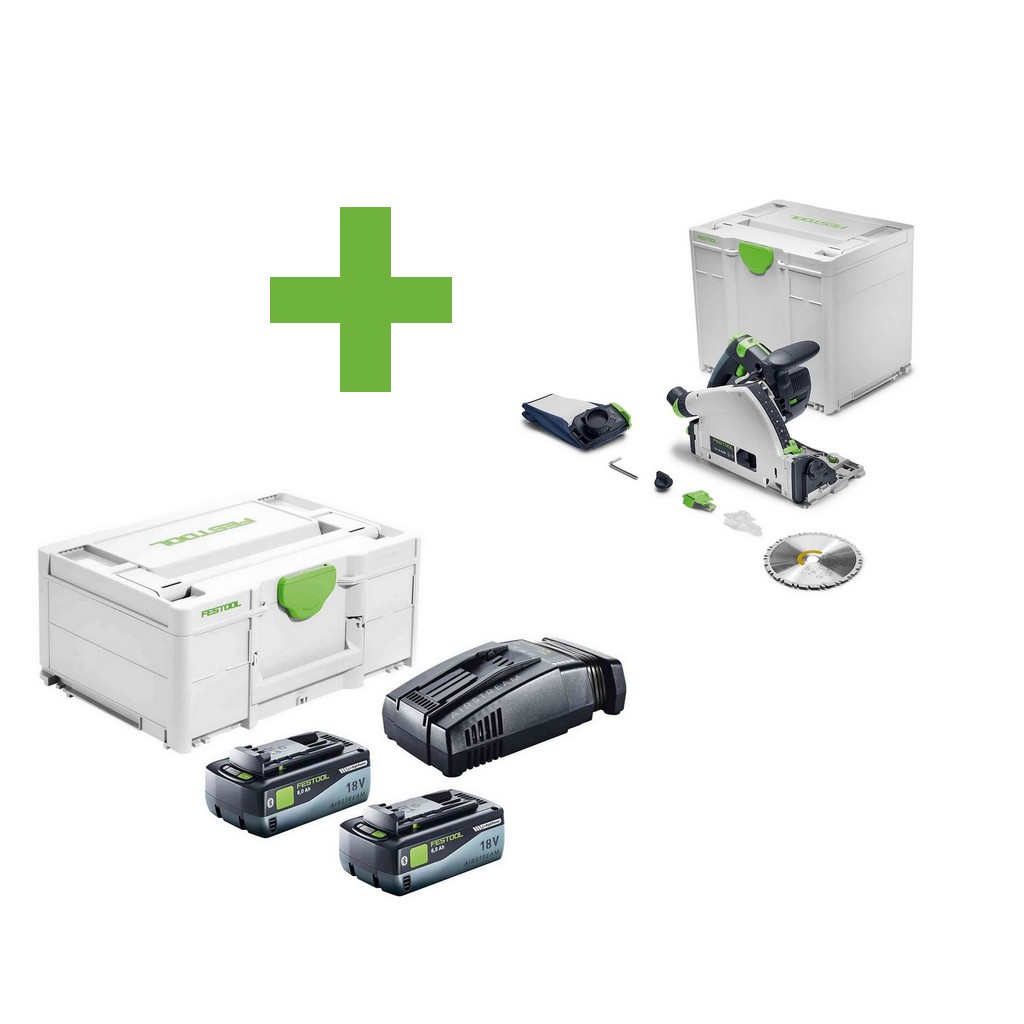 Festool Akku-Tauchsäge TSC 55 KSEB-Basic 577988+Energie-Set SYS 18V 2x8,0/SCA16 Festool Akku-Tauchsäge TSC 55 KSEB-Basic 577988+Energie-Set SYS 18V 2x8,0/SCA16