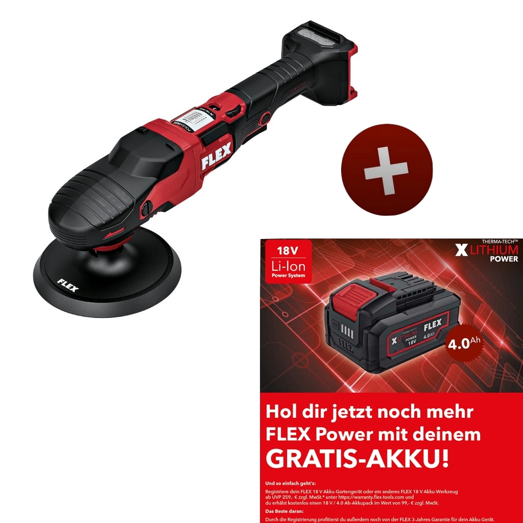 Flex Akku Rotationspolierer 18 V PE 2 18-EC C 150mm 2,1 kg leistungsstark 534653 Flex Akku Rotationspolierer 18 V PE 2 18-EC C 150mm 2,1 kg leistungsstark 534653