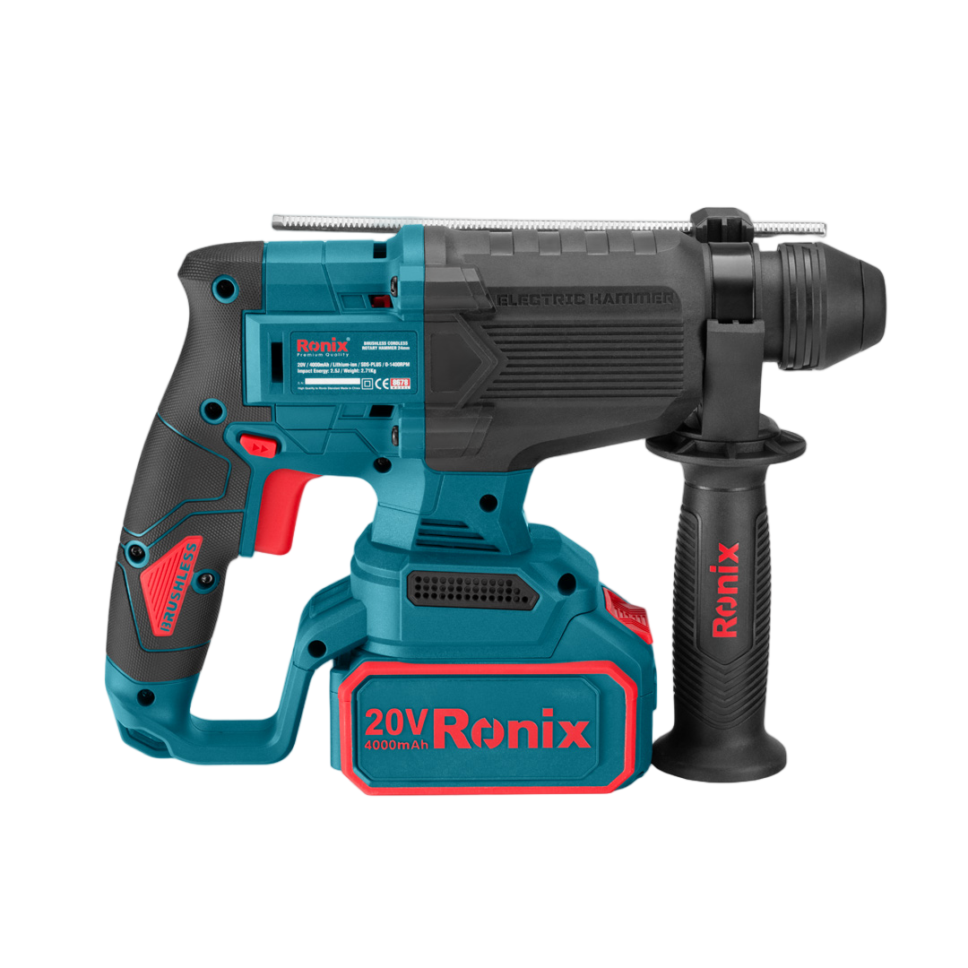 Ronix Akku Bohrhammer 2,5 J SDS - Plus Ladegerät 2x Akku für Makita 18 V 8678 Ronix Akku Bohrhammer 2,5 J SDS - Plus Ladegerät 2x Akku für Makita 18 V 8678