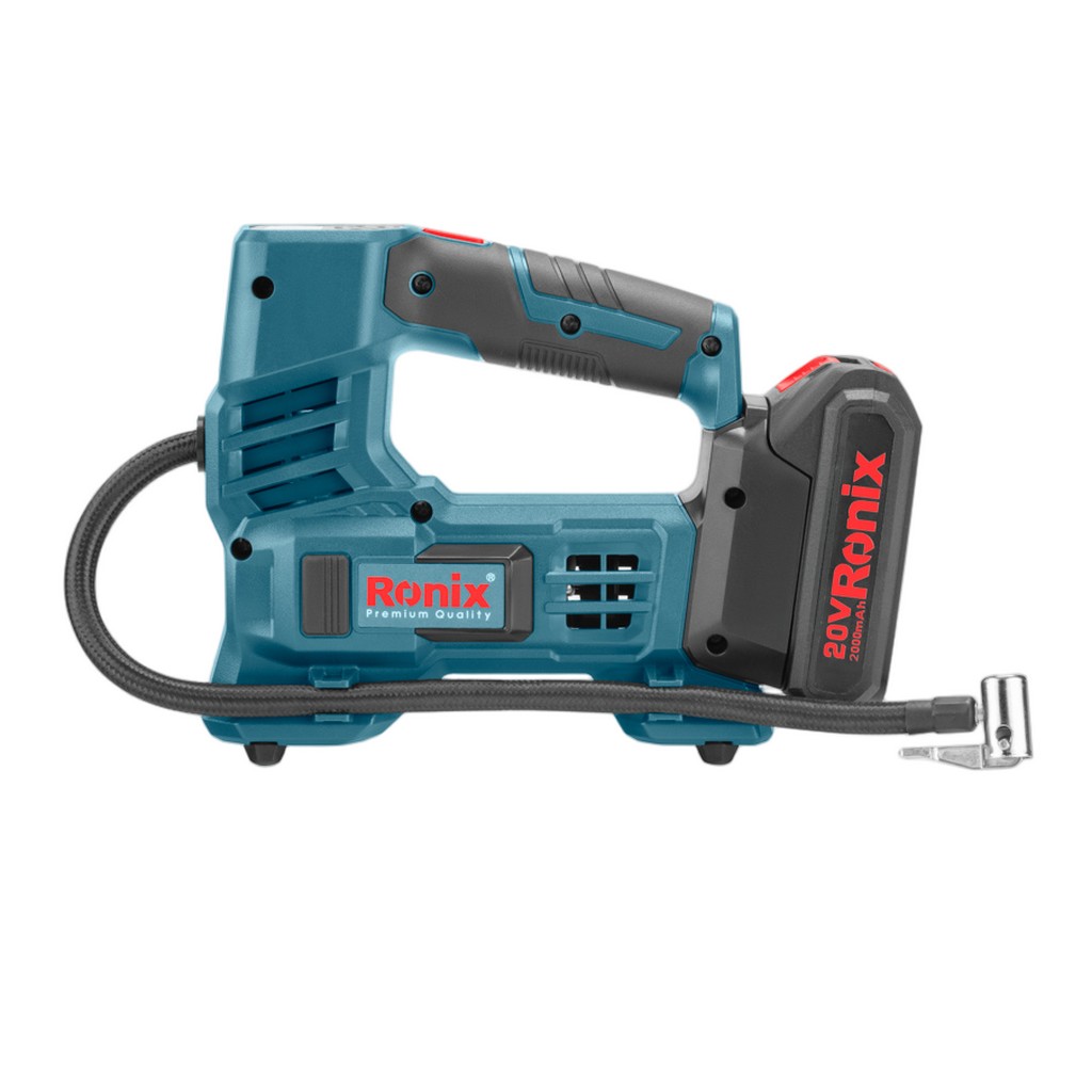 Ronix Mini Kompressor 20V 2 Ah Akku 10,35 bar 150 PSI für Makita 18V 8605 Ronix Mini Kompressor 20V 2 Ah Akku 10,35 bar 150 PSI für Makita 18V 8605
