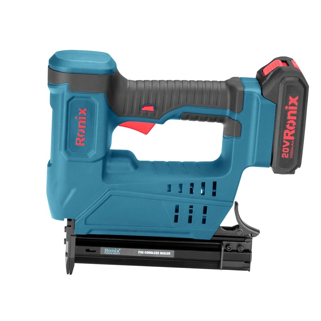 Ronix Akku Nagler F30 30 mm Akku 20 V 2 Ah Ladegerät für Makita 18 V 8619 Ronix Akku Nagler F30 30 mm Akku 20 V 2 Ah Ladegerät für Makita 18 V 8619