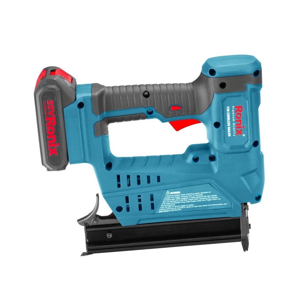 Ronix Akku Nagler F30 30 mm Akku 20 V 2 Ah Ladegerät für Makita 18 V 8619 Ronix Akku Nagler F30 30 mm Akku 20 V 2 Ah Ladegerät für Makita 18 V 8619