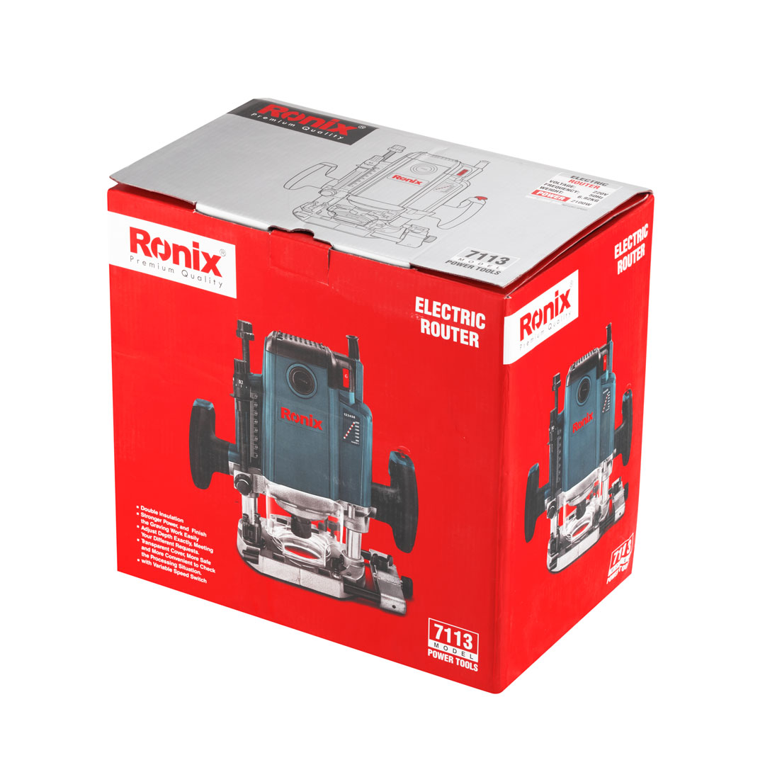 Ronix Oberfräse Spannzangen 6mm und 8mm bis 22.000 U/min 2100W 7113 Ronix Oberfräse Spannzangen 6mm und 8mm bis 22.000 U/min 2100W 7113