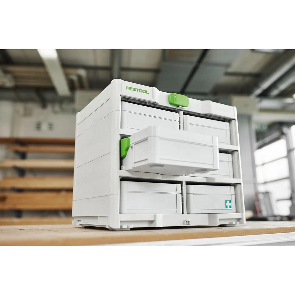 Festool Systainer Rack SYS3-RK/6 M 337 für alle Systainer S 76 Varianten 577807 Festool Systainer Rack SYS3-RK/6 M 337 für alle Systainer S 76 Varianten 577807