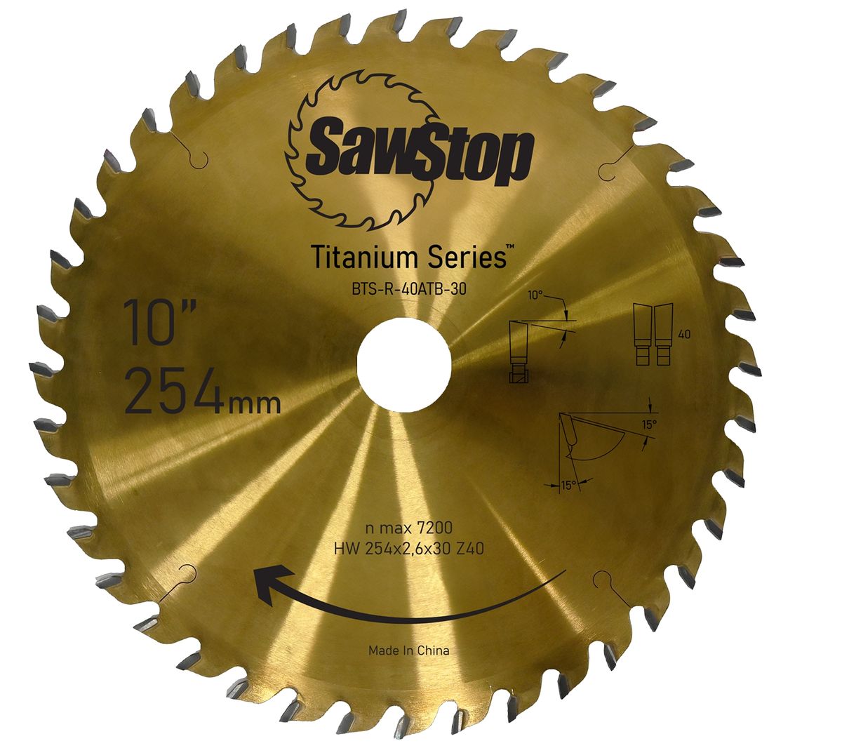 SawStop Tischkreissäge PCS31230-EU-52-ODC K Kartusche Titanium Sägeblätter SawStop Tischkreissäge PCS31230-EU-52-ODC K Kartusche Titanium Sägeblätter