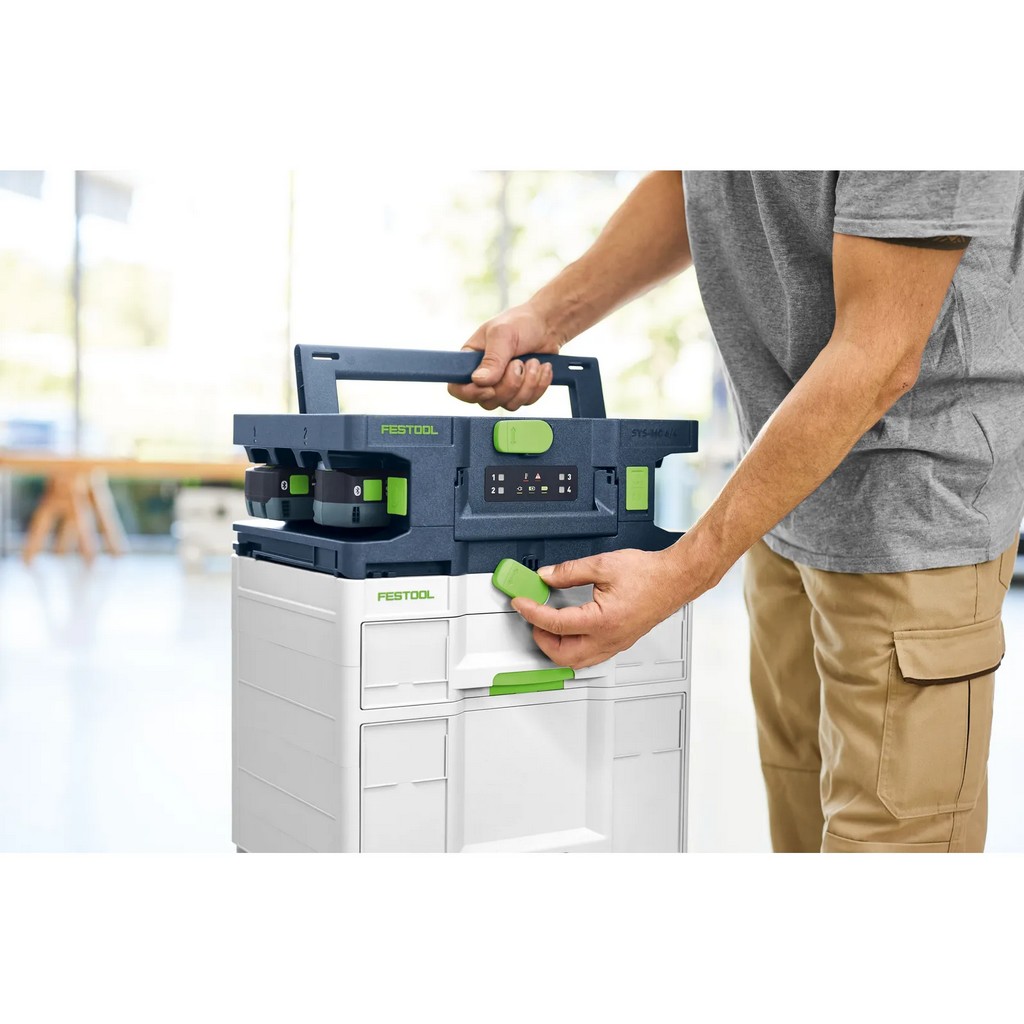 Festool Schnellladegerät SYS-MC 6/4 für alle Akkupacks 10,8 V bis 18 V 578489 Festool Schnellladegerät SYS-MC 6/4 für alle Akkupacks 10,8 V bis 18 V 578489