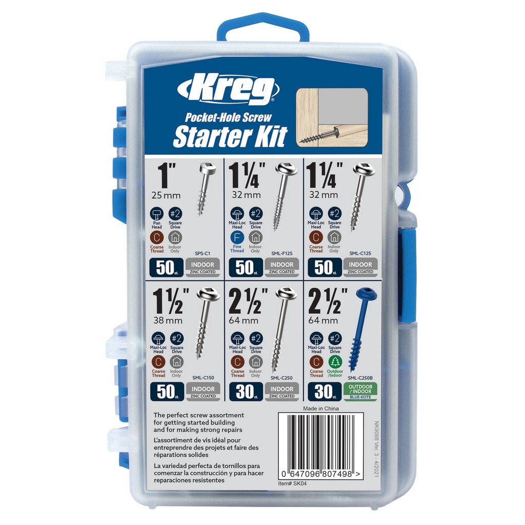 KREG Jig 320 Bohrschablone KPHJ320-INT + Lochschrauben + Montage-Werkzeug KREG Jig 320 Bohrschablone KPHJ320-INT + Lochschrauben + Montage-Werkzeug