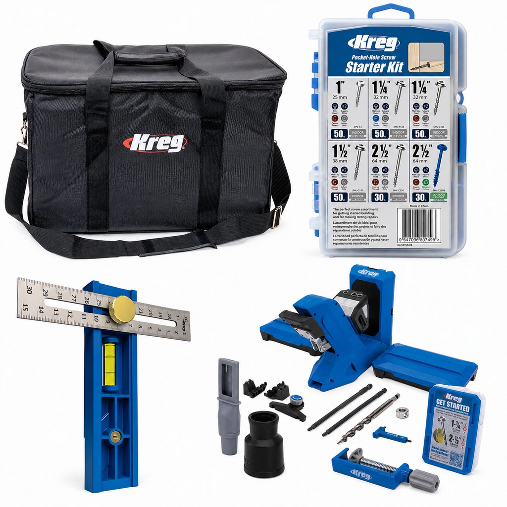 Kreg Jig Taschenloch Bohrschablone 720 KPHJ720PRO-INT+MultiMark+Lochschr.+Tasche Kreg Jig Taschenloch Bohrschablone 720 KPHJ720PRO-INT+MultiMark+Lochschr.+Tasche