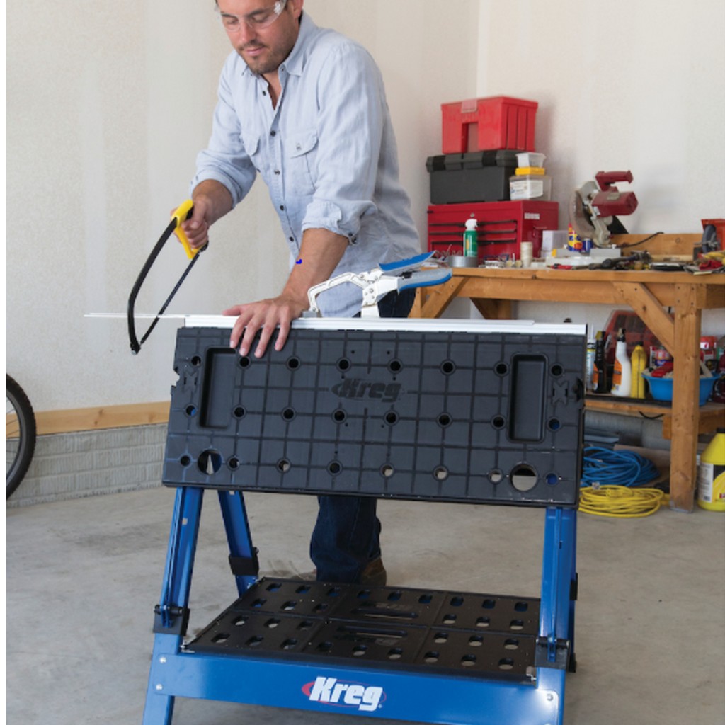 Kreg Mobile Multifunktions-Werkbank KWS1000-INT+Führungsschiene+Schraubzwinge Kreg Mobile Multifunktions-Werkbank KWS1000-INT+Führungsschiene+Schraubzwinge