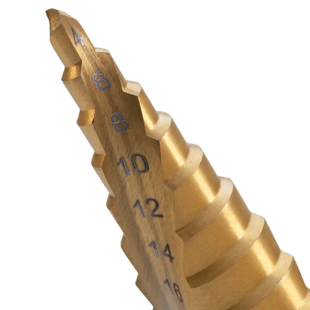 Ronix Spiralstufenbohrer Set 3 teilig 4 bis 32 mm titanbeschichtet RH-5903 Ronix Spiralstufenbohrer Set 3 teilig 4 bis 32 mm titanbeschichtet RH-5903