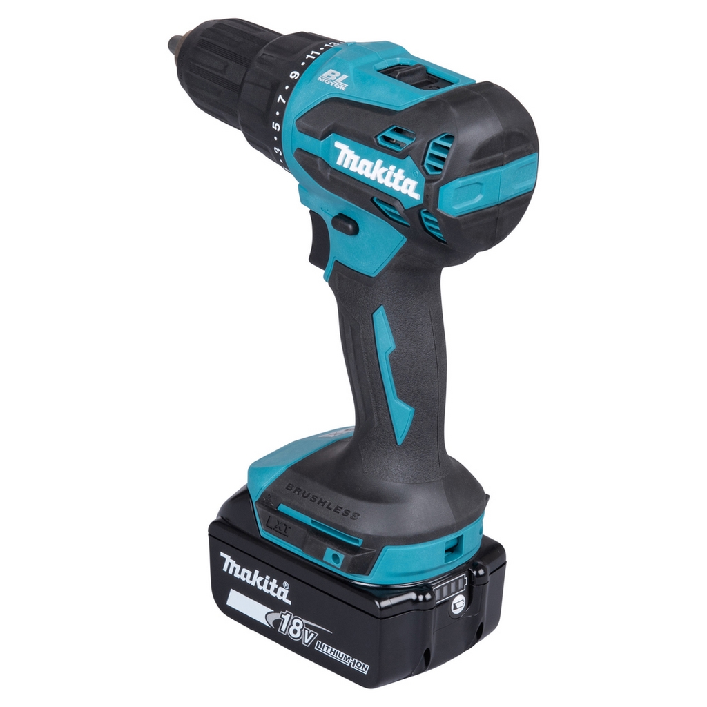 Makita Akku Schlagbohrschrauber zum Schrauben und Bohren 18 V 65 Nm DHP490TJX9 Makita Akku Schlagbohrschrauber zum Schrauben und Bohren 18 V 65 Nm DHP490TJX9