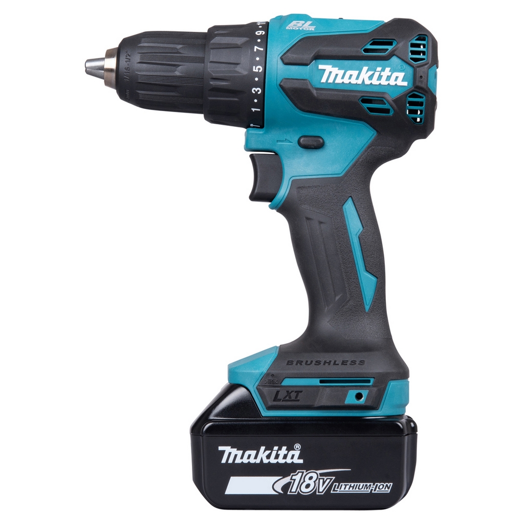 Makita Akku Schlagbohrschrauber zum Schrauben und Bohren 18 V 65 Nm DHP490TJX9 Makita Akku Schlagbohrschrauber zum Schrauben und Bohren 18 V 65 Nm DHP490TJX9