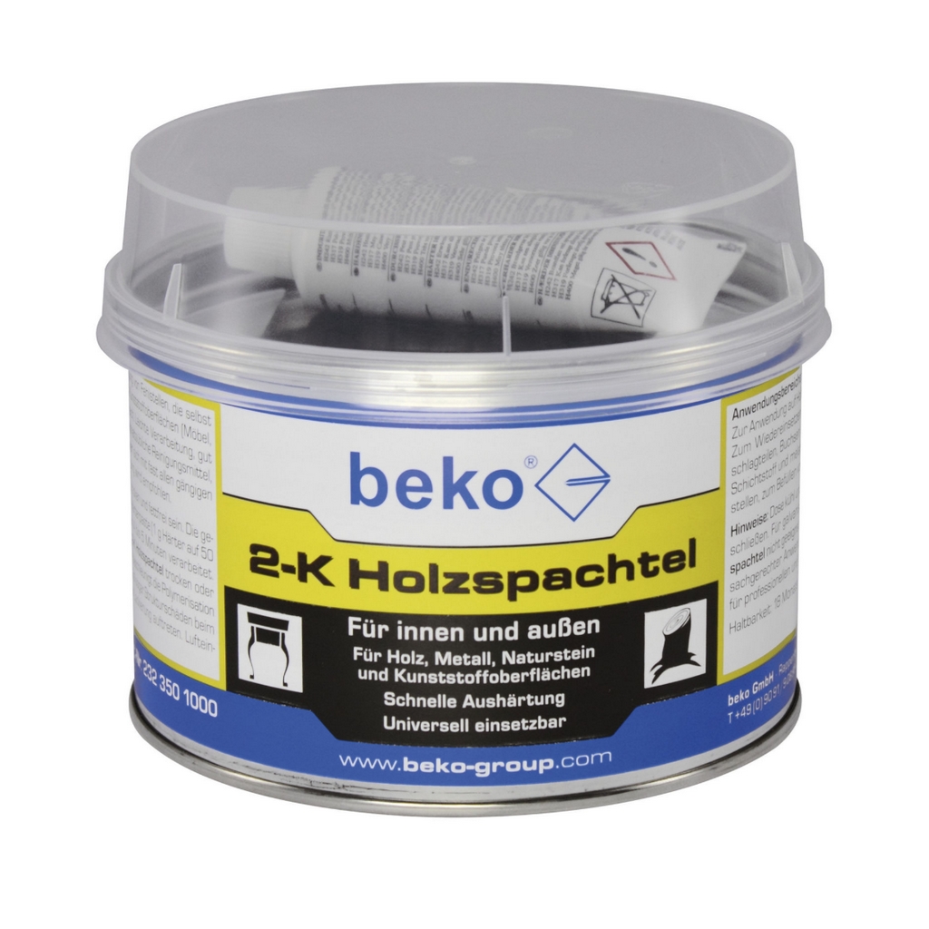 Beko 2-K Holzspachtel 1 kg für innen und außen Spachtelmasse ähnl. eiche Beko 2-K Holzspachtel 1 kg für innen und außen Spachtelmasse ähnl. eiche