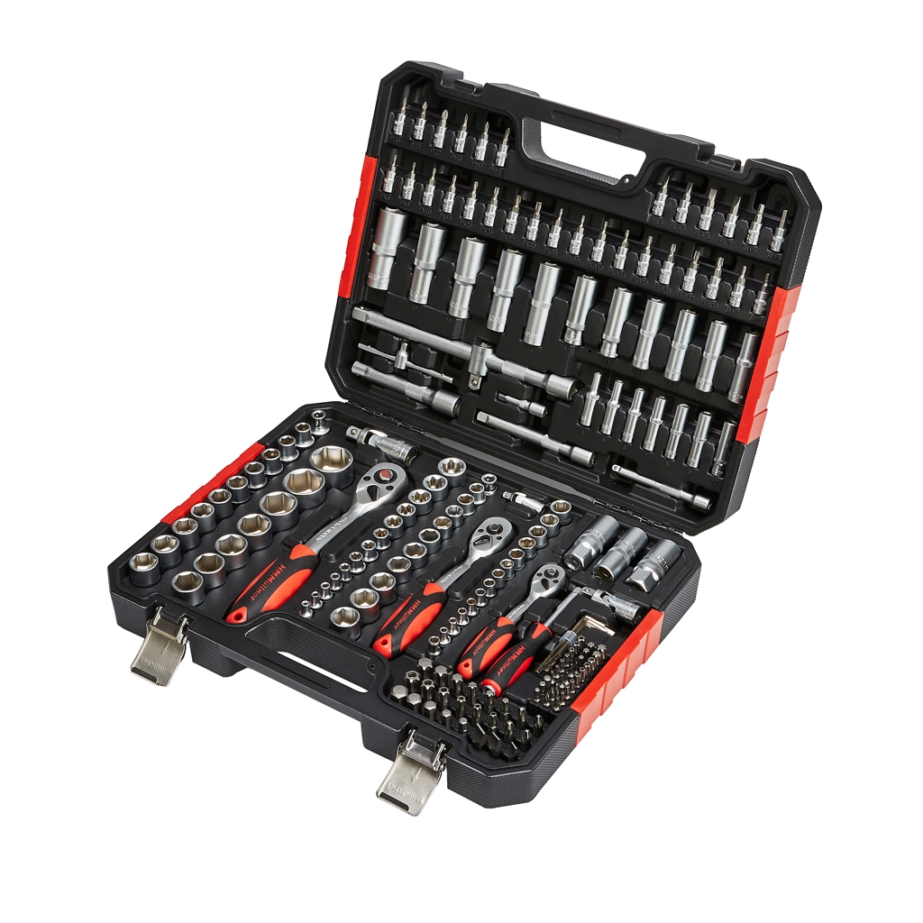 HM Müllner Steckschlüsselsatz 181-tlg Profi 1/4", 3/8", 1/2" Chrom-Vanadium 7181 HM Müllner Steckschlüsselsatz 181-tlg Profi 1/4", 3/8", 1/2" Chrom-Vanadium 7181