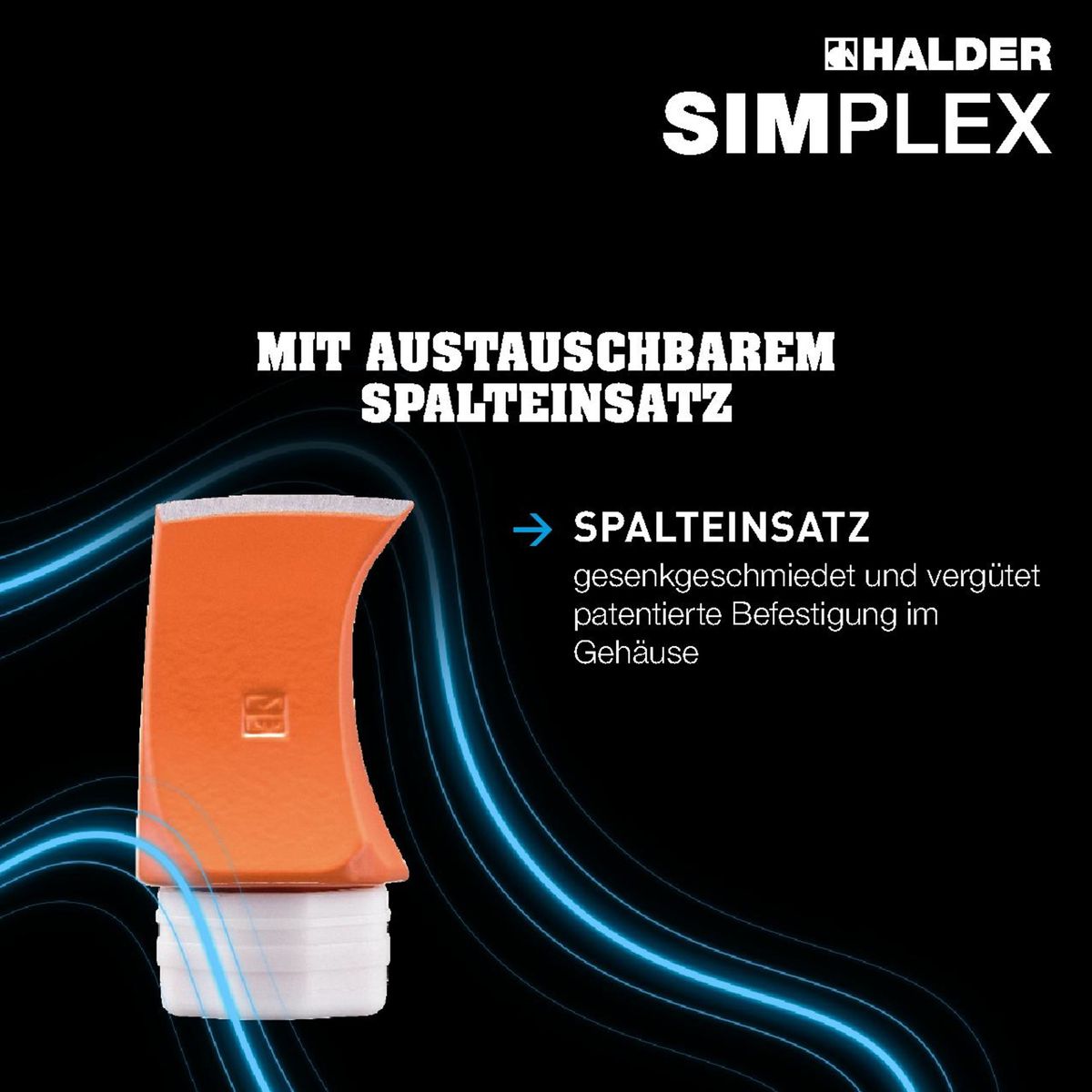 Halder SIMPLEX Spalthammer Hickorystiel Lederschneidschutz 60 mm 4100g 3007.160 Halder SIMPLEX Spalthammer Hickorystiel Lederschneidschutz 60 mm 4100g 3007.160