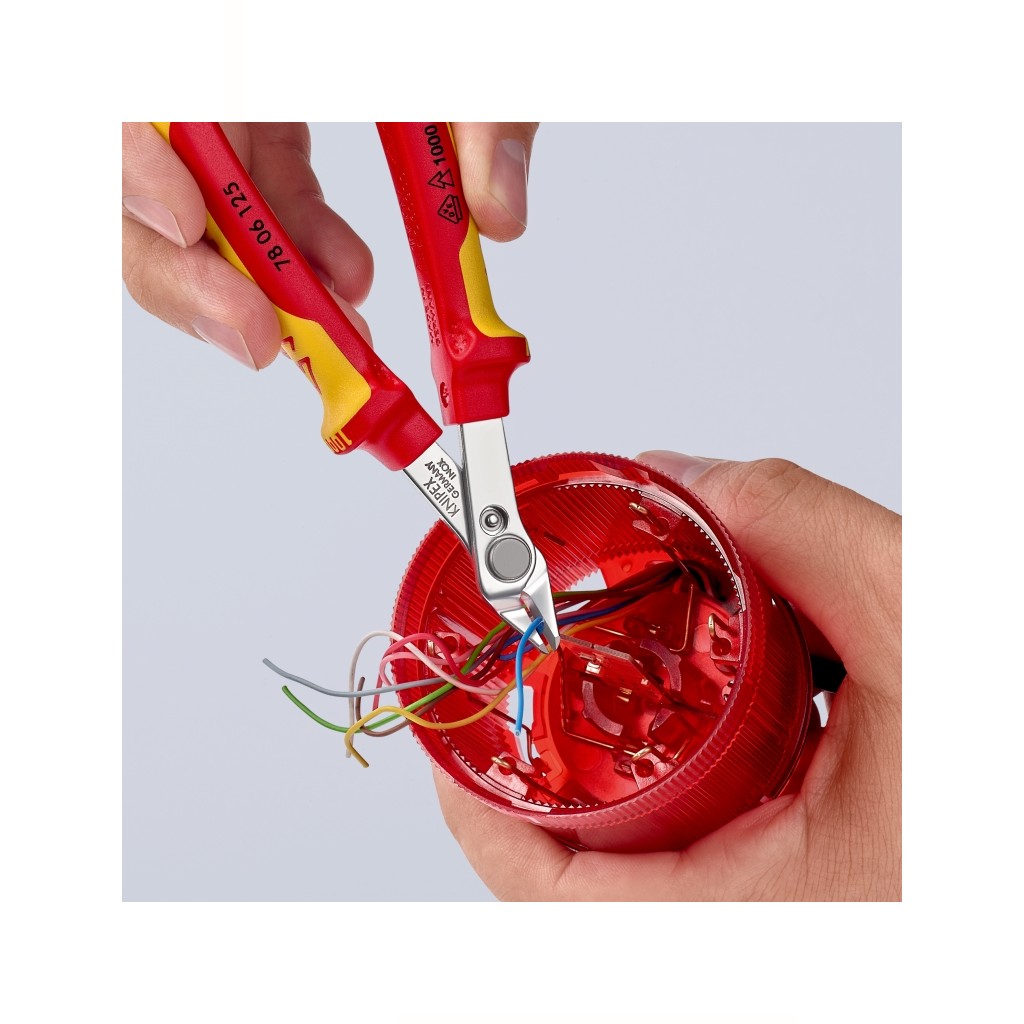 Knipex Seitenschneider Präzisionszange Electronic-Super-Knips VDE 125 mm 7806125 Knipex Seitenschneider Präzisionszange Electronic-Super-Knips VDE 125 mm 7806125