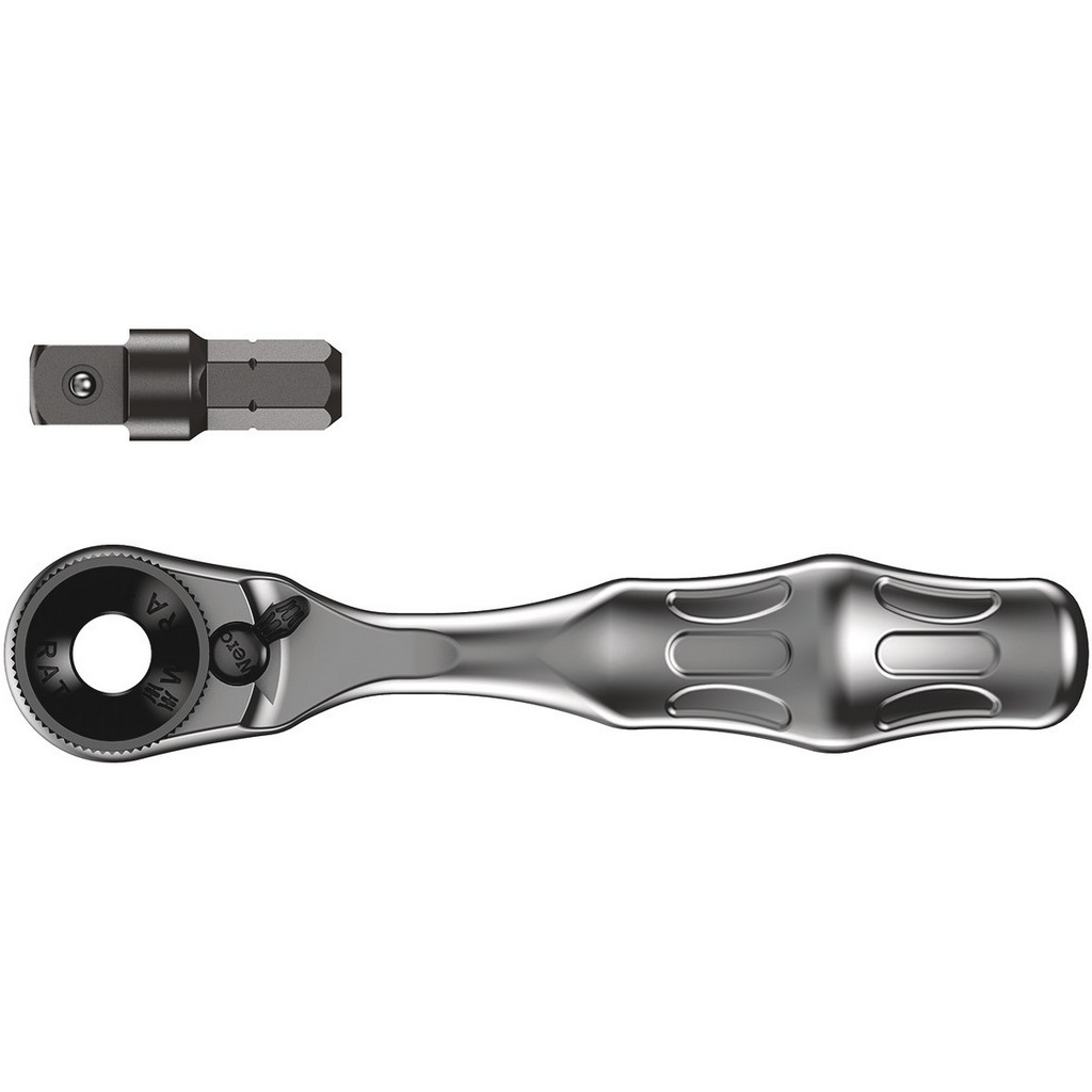 Wera 8001 A Zyklop Mini 1 Bit-Ratsche ¼" SB mit ¼"-Antrieb 2-teilig 05073230001 Wera 8001 A Zyklop Mini 1 Bit-Ratsche ¼" SB mit ¼"-Antrieb 2-teilig 05073230001