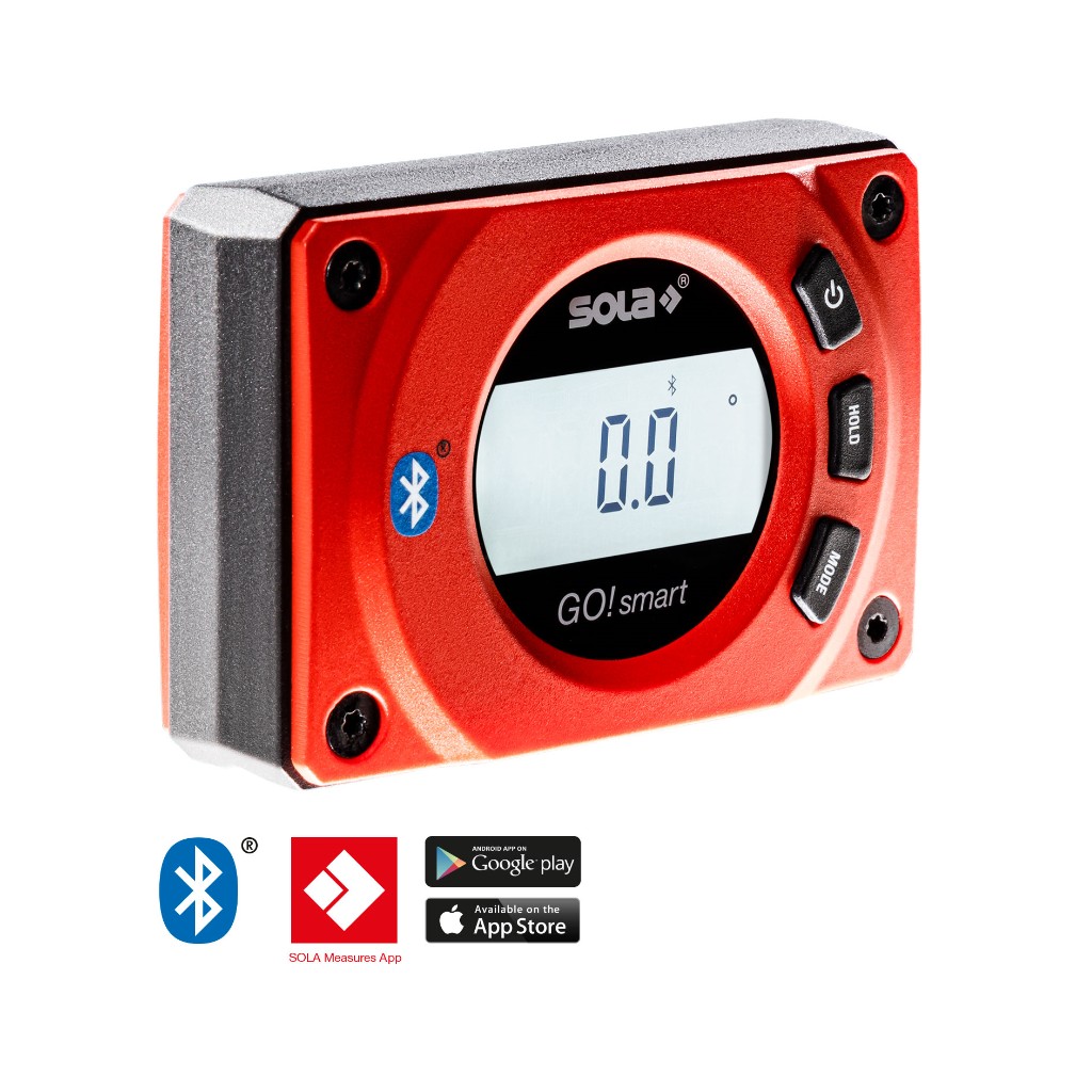 Sola Digitaler Neigung- Winkelmesser Messer GO! smart Bluetooth App 01483001 Sola Digitaler Neigung- Winkelmesser Messer GO! smart Bluetooth App 01483001