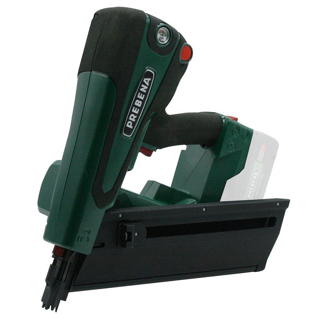 Prebena Akku Hybridnagler PKT-8-RKP100 für Rundkopf-Streifennägel 65-100 mm CAS Prebena Akku Hybridnagler PKT-8-RKP100 für Rundkopf-Streifennägel 65-100 mm CAS