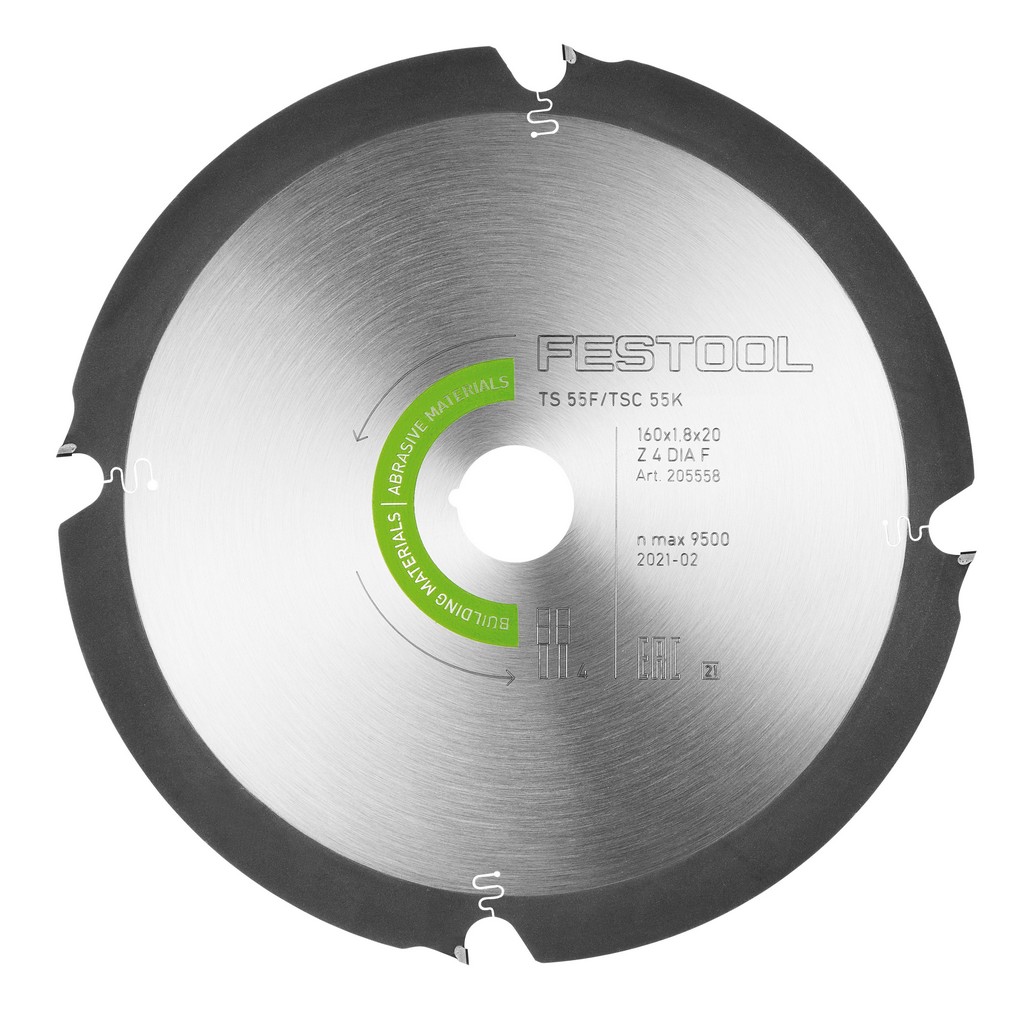 Festool Diamant Kreissägeblatt ABRASIVE MATERIALS DIA 160x1,8x20 F4 205558 Festool Diamant Kreissägeblatt ABRASIVE MATERIALS DIA 160x1,8x20 F4 205558