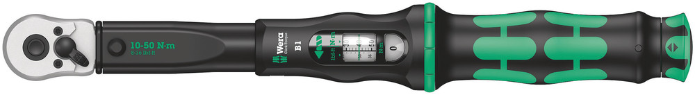 Wera Click-Torque B 1 Drehmomentschlüssel 10-50 Nm, 3/8" x 10-50 Nm Wera Click-Torque B 1 Drehmomentschlüssel 10-50 Nm, 3/8" x 10-50 Nm