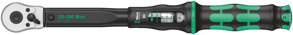Wera Click-Torque B 2 Drehmomentschlüssel 20-100 Nm 3/8" x 20-100 Nm 05075611001 Wera Click-Torque B 2 Drehmomentschlüssel 20-100 Nm 3/8" x 20-100 Nm 05075611001