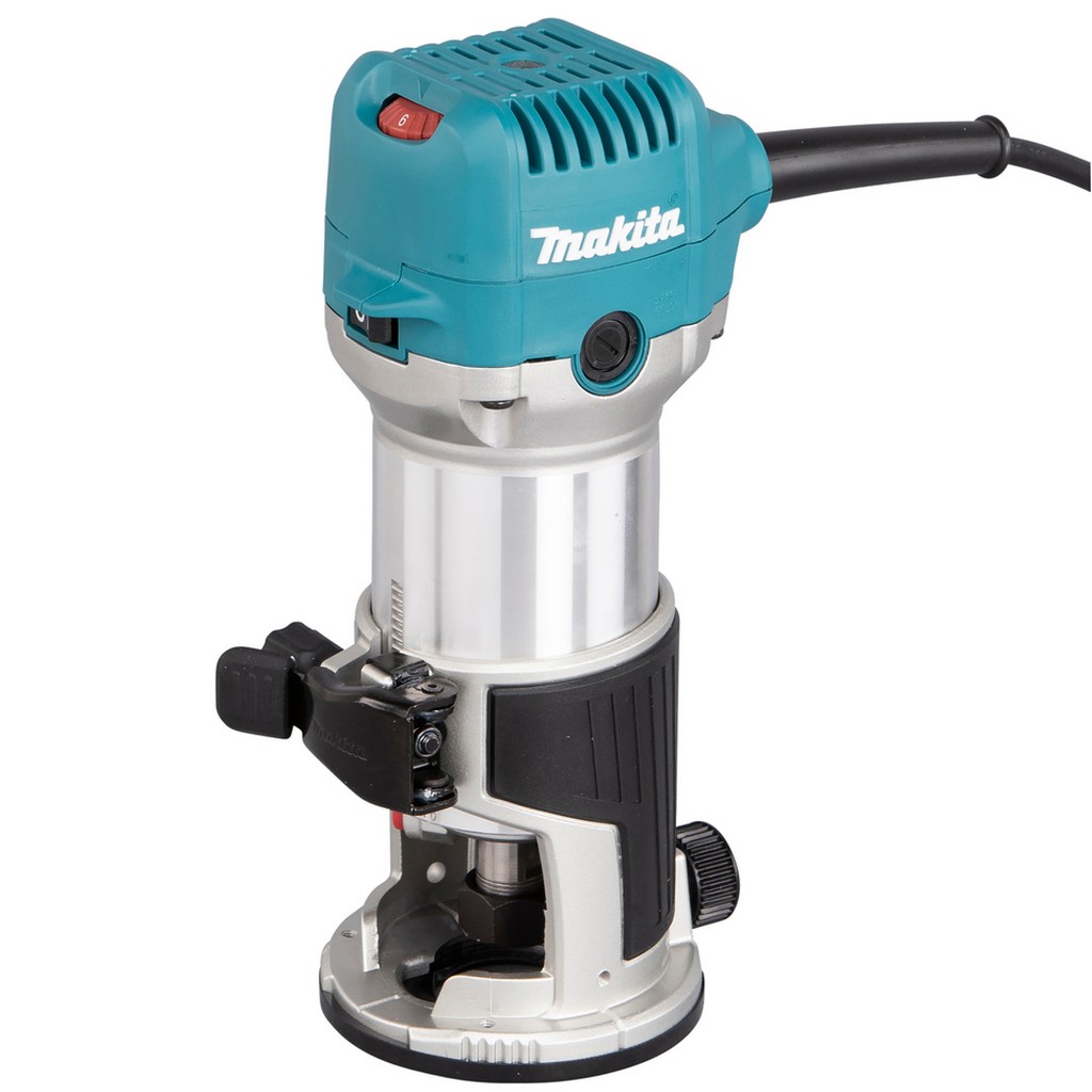 Makita Multifunktionsfräse Fräsen Holzbearbeitung 710W 6/8mm RT0702CX2J Makita Multifunktionsfräse Fräsen Holzbearbeitung 710W 6/8mm RT0702CX2J